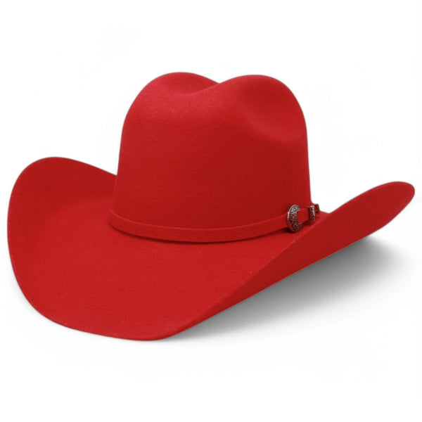 Tombstone 20X East West Cowboy Felt Hat - Red