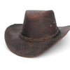 Tombstone Hats Tombstone Genuine Leather Cowboy Hat with Braided Band TOM-7210