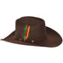 Stone 100X El Fantasma (Johnson) Shape Felt Hat with Feathers