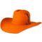 Tombstone Texanas Texana Sombrero Vaquero para Mujer 100X Color Naranja con Plumas