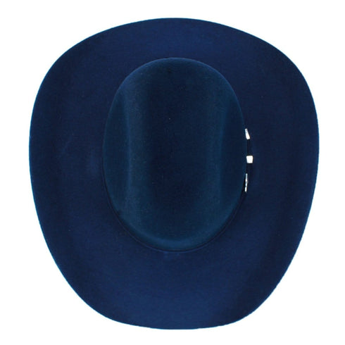 Tombstone 20X East West Cowboy Felt Hat Navy Blue