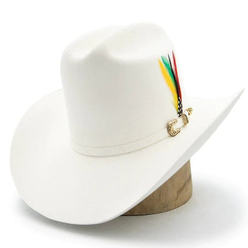 Tombstone 20X Cowboy Felt Hat White TOM-2407-W