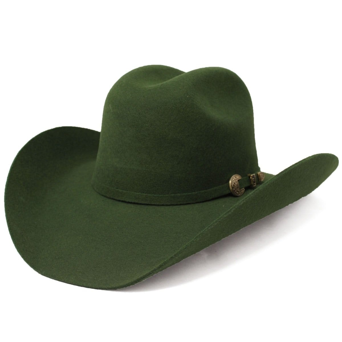 ? HP ? Green felt hat NWT Green Wide Brim Fedora Felt Plain Hats-W0166A-GREEN- Sun  main image 4