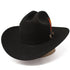 Tombstone 20X Cowboy Hat Sinaloa Style with feathers - Black