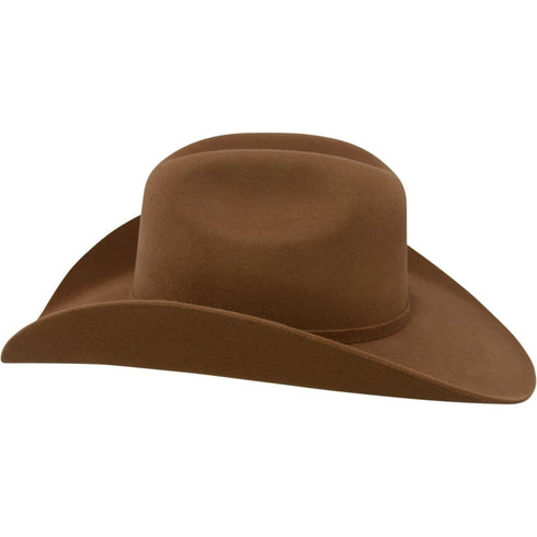 Tombstone 20X Cowboy Felt Hat East West Shape Brown Walnut