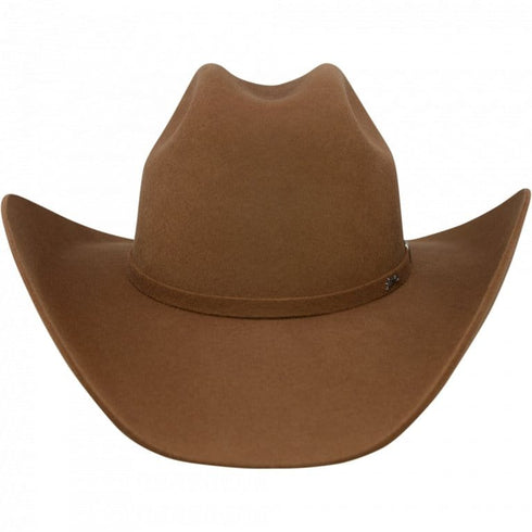 Tombstone 20X Cowboy Felt Hat East West Shape Brown Walnut