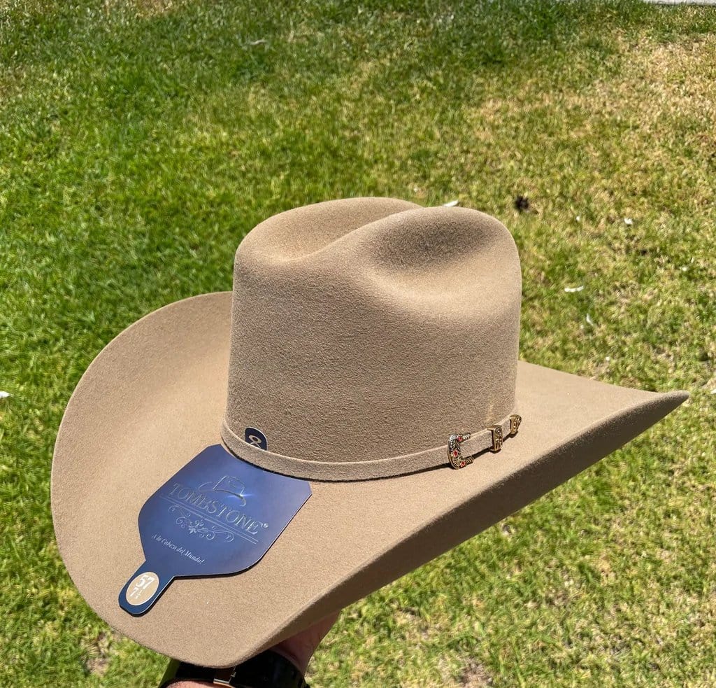 Tombstone 20X Cowboy Felt Hat Roper Shape Biege TOM-4210 – OvercoatUSA