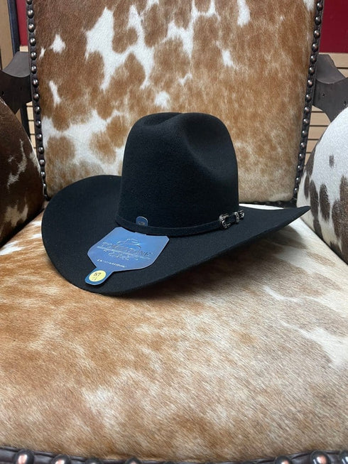 Tombstone 20X Cowboy Felt Hat Sonora Shape Black