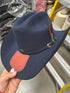 Tombstone 20X Cowboy Felt Hat Los Dos Carnales Shape Navy Blue TOM-2401N