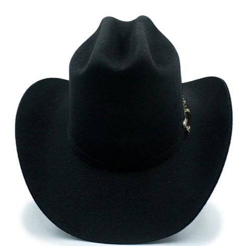 Tombstone 20X Cowboy Felt Hat Los Dos Carnales Shape Black TOM-2407