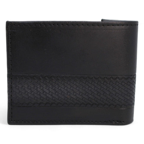 Tombstone Chiseled Genuine Leather Wallet Black TOM-W242