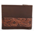 Tombstone Genuine Leather Flower Chiseled Wallet TOM-W4802