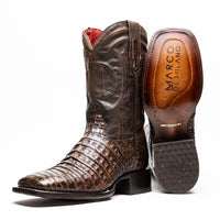 Marco Di Milano Tucson: Aged Brown Leather Luxury Shoe