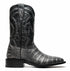 Marco Di Milano Tuscon Stone Gray Caiman Crocodile Square Toe Cowboy Boots