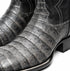 Marco Di Milano Tuscon Stone Gray Caiman Crocodile Square Toe Cowboy Boots