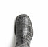 Marco Di Milano Tuscon Stone Gray Caiman Crocodile Square Toe Cowboy Boots