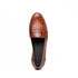 Zelli Tuscany Genuine Caiman Crocodile Penny Loafer in Cognac