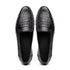 Zelli Tuscany Genuine Caiman Crocodile Penny Loafer in Black