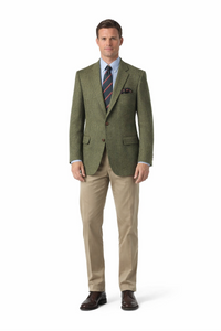 Tweed Sportcoats - Tweed Blazer Olive Green