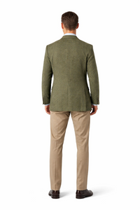 Tweed Sportcoats - Tweed Blazer Olive Green