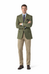 Tweed Sportcoats - Tweed Blazer Olive Green