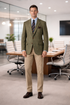 Tweed Sportcoats - Tweed Blazer Olive Green