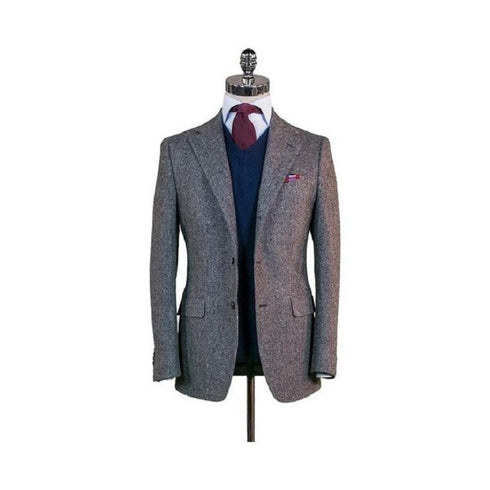 Tweed Lined Grey Sportcoats - Tweed Blazer