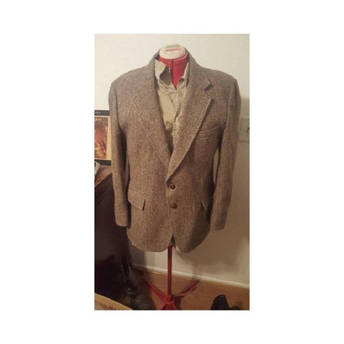 Tweed Sportcoats - Tweed Blazer Lined Brown