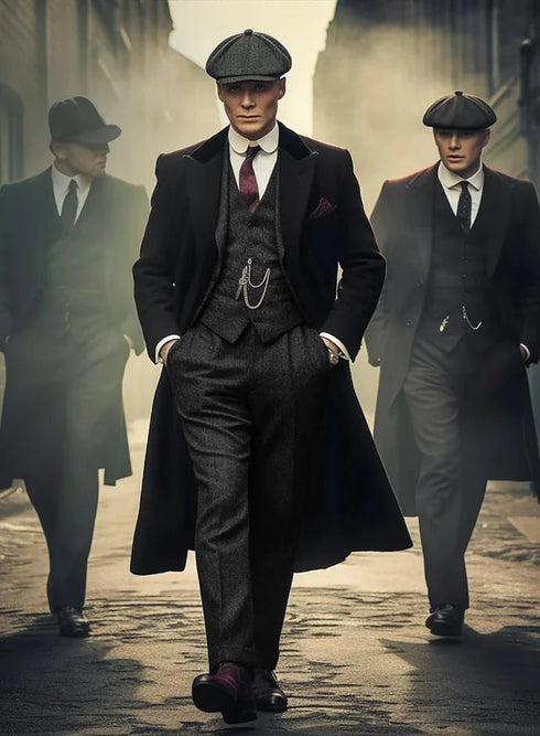 Thomas Shelby Gray Tweed Suit – Authentic Peaky Blinders Vintage Gentleman Outfit