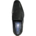 Bravo Mens Plain Pointy Square Toe Dress Loafer in Black - Men's Dress Shoes