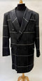 Mens Plaid Overcoat - Wool Peacoat - Plaid Topcoats