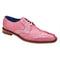 Belvedere Valter Rose Pink Genuine Caiman Crocodile and Lizard Dress Shoes