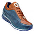 Belvedere  Flash  Antique Blue Safari  Almond Genuine Ostrich  Soft Italian Calf Skin Sneakers
