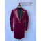 Velvet Long Coat - Velvet Car coat - Burgundy Coat $199