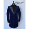 Velvet Long Coat - Velvet Car coat - Navy Coat $199