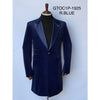 Velvet Long Coat - Velvet Car coat - Navy Coat $199
