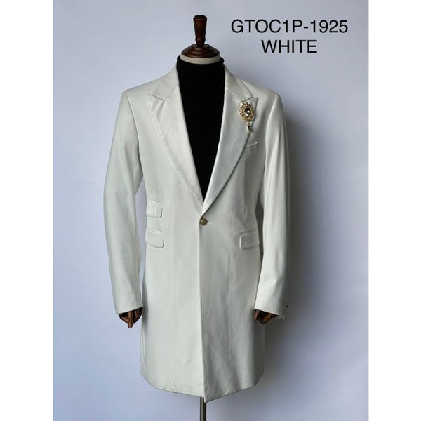 Velvet Long Coat - Velvet Car coat - White Coat $199