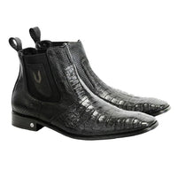Vestigium Caiman Belly Chelsea Boots Black