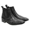 Vestigium Ostrich Chelsea Boots Black - Black