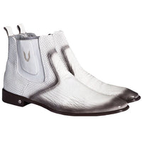 Vestigium Shark Chelsea Boots Faded White - Faded White