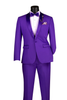 Premium Royal Purple Shawl Lapel Tuxedo – Spectrum 1 Button Formal Set