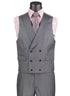 Harlem Nights Suits for Men - Vinci Mens Charcoal 3 Piece Suit Fancy Vest Big Lapel Modern Fit MV2K-2