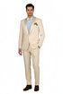 Spectrum Champagne Shawl Lapel Tuxedo – 3-Piece One Button Elegant Formal Suit