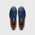 Zelli Vivo Tumbled Calfskin Sneakers in Navy with Contrast Soles