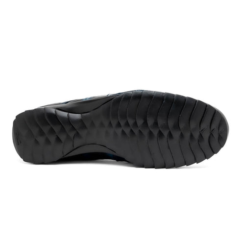 Marco Di Milano Vulcan Rustic Blue Alligator Sneakers