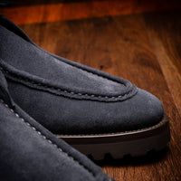 Zelli Wallaby Italian Suede Lace Up Navy (26-303-NVY)