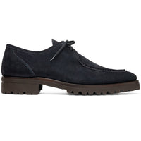 Zelli Wallaby Italian Suede Lace Up Navy (26-303-NVY)