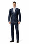 Western Suit - Cowboy Tuxedo With Trim Collar - Slim Fitted Jacket And Pants - Blue and White Tuxedo