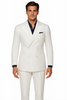 Linen Suit - Mens Summer Suits in White - Beach  Wedding 4 Button