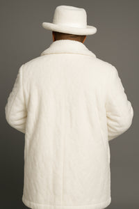White Pimp Faux Fur Coat - White Pimp Coat
